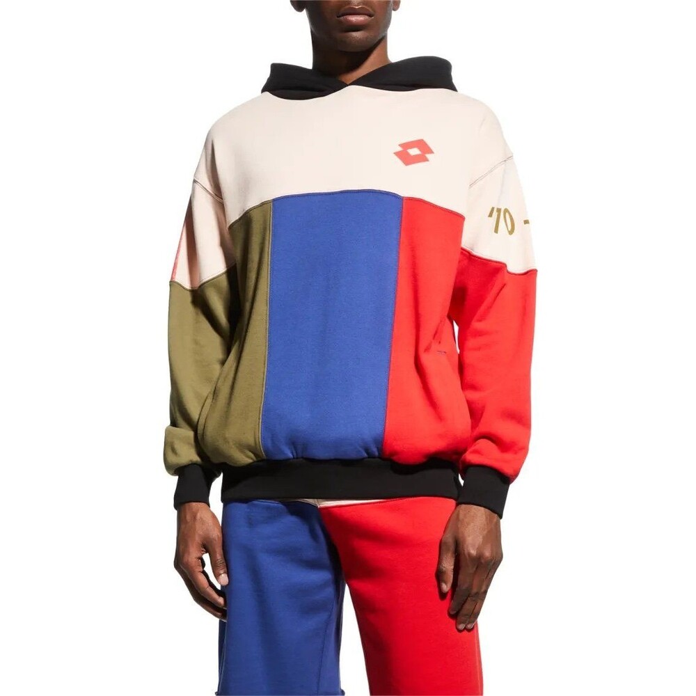 NWT Lotto Italia Colorblock Hoodie and Matching Shorts Size Medium